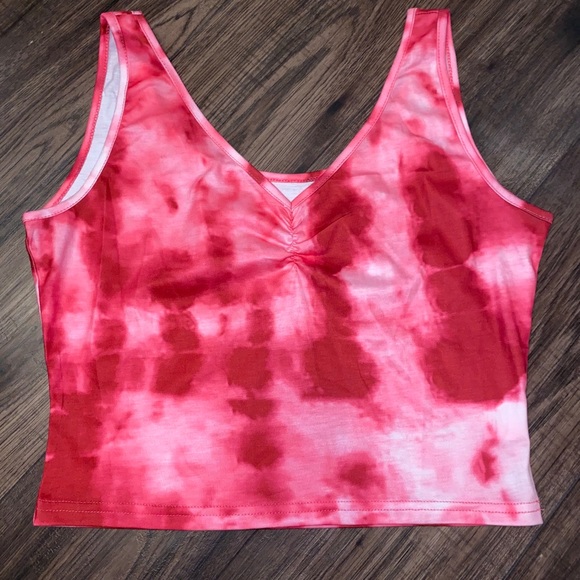 Pink Tie Dye Tank Top - Picture 2 of 2